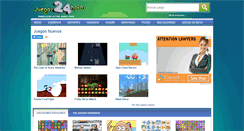 Desktop Screenshot of juegos24horas.com