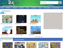 Tablet Screenshot of juegos24horas.com